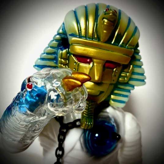 シカマァク サイクロジーザスG A-MEN クリアブルー 箱付き ソフビ シカマァク サイクロジーザスG A-MEN クリアブルー 箱付き ソフビ